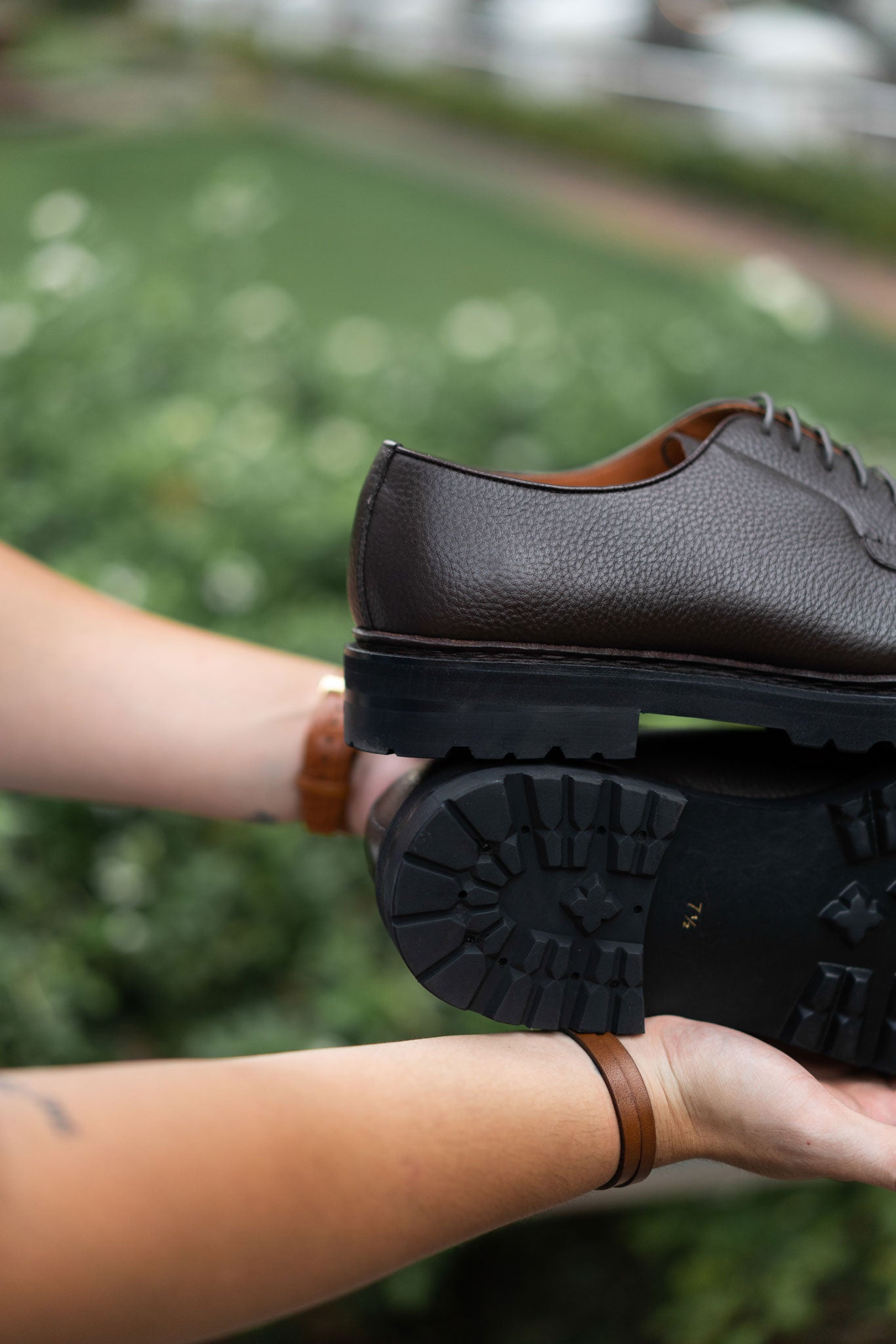 Leather Men Shoes 8425 T